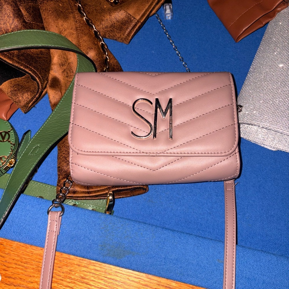 Steve Madden Blush Quilted Crossbody Bag